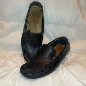 Paolo Sesto Pebbled Leather Driving Moccasins